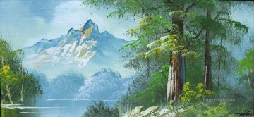 woods Style of Bob Ross Oil Paintings
